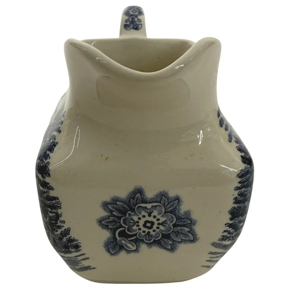 Liberty Blue Paul Revere Creamer & Betsy Ross Sugar Bowl Set England